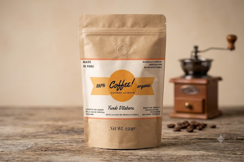 Café Premium 250 g — empaque de café molido